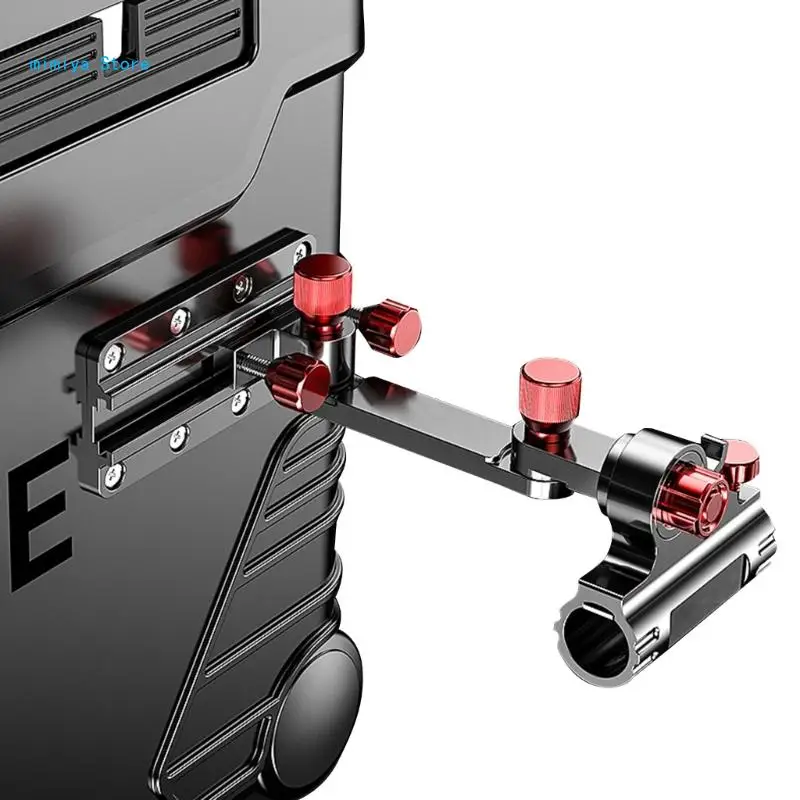 

pipi 360 Degrees Rotating Double Head Rod Corner Frame Tube Fishing Rod Support Fishing Box Chair Double Turret Support