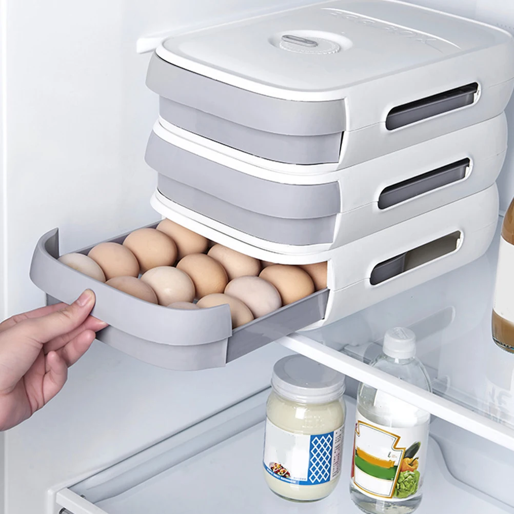 

Egg Storage Box Fresh-keeping Holder for Refrigerator Eggs Organizer Pp Container