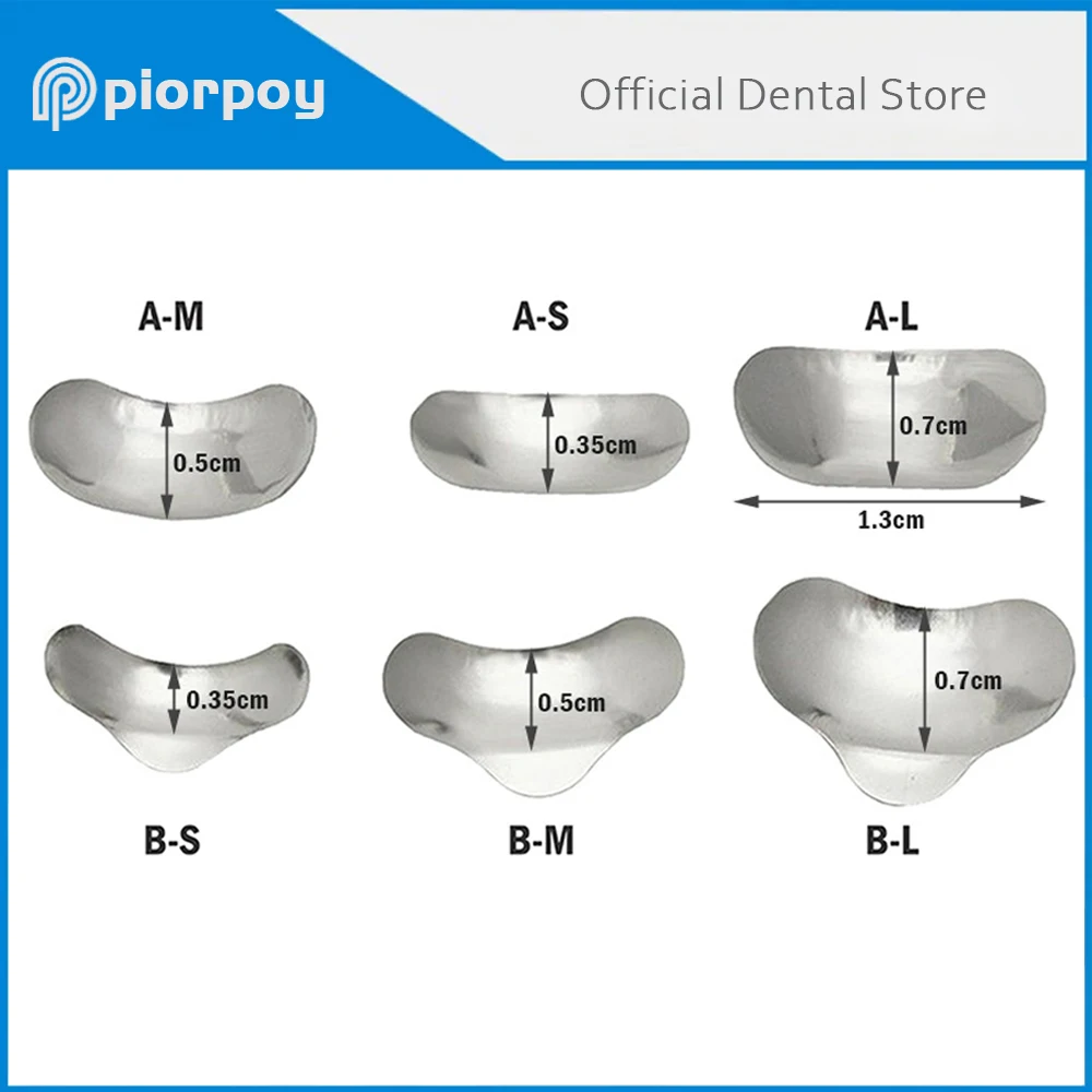 

PIORPOY 100Pcs Dental Supplies Stainless Steel Matrix Sectional Contoured Douban Molding Forming Sheet Dentistry Accessories