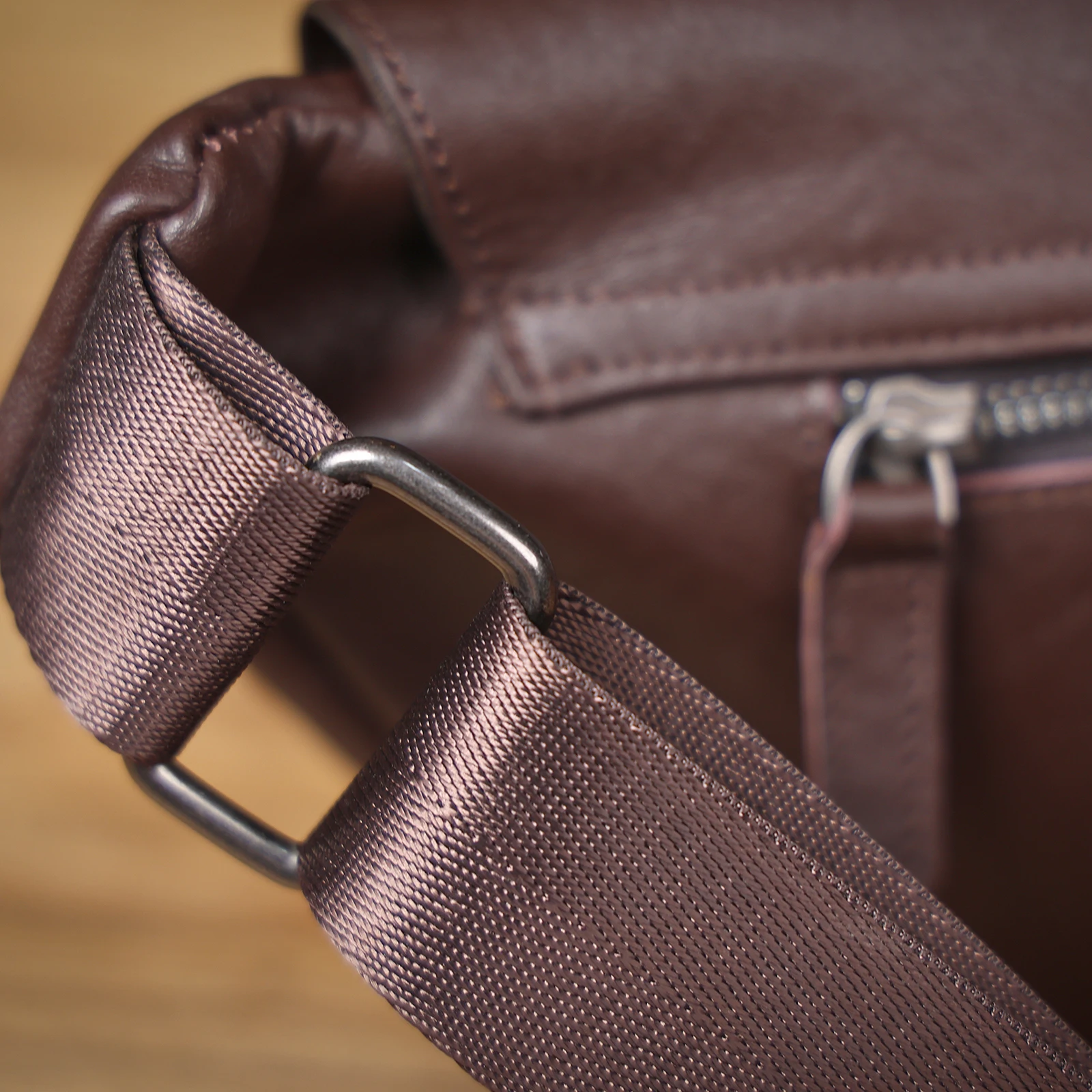 S.WORKER Herren-Umhängetasche aus echtem Leder, Umhängetaschen, einfache Rindsledertasche, pflanzlich gegerbtes Oberschichtleder, modisch, lässig – Detail 22
