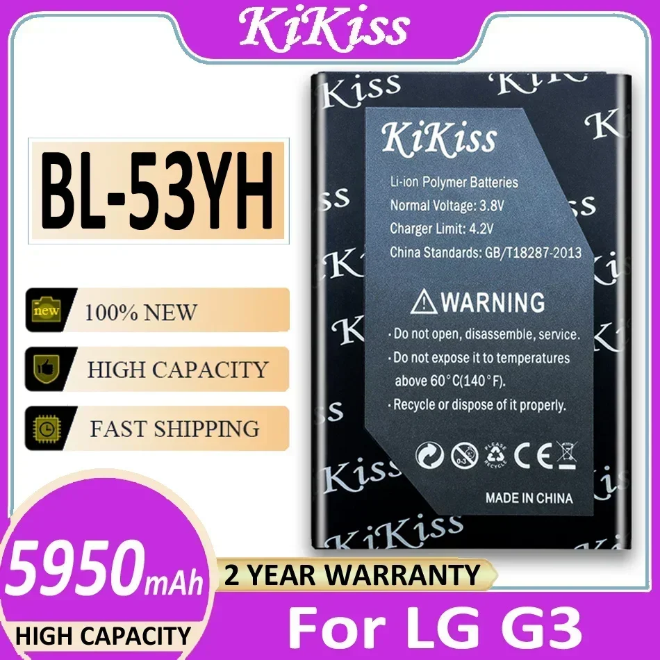 Аккумулятор BL-53YH BL53YH для LG G3 D858 D855 D857 D859 D850 F400 F460 F470 F400L D830 D851 VS985 BL 53YH Аккумулятор + номер отслеживания