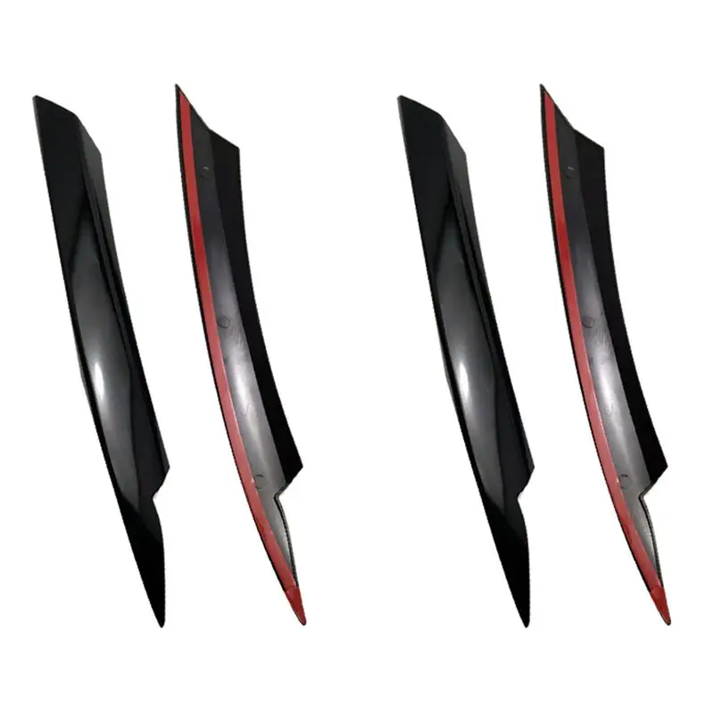 

M50K-4X For Passat B7 2010-2015 Car Headlight Eyelids Eyebrows ABS Headlight Lamp Sticker Cover Trim Accessories - Black