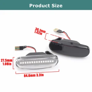 2 قطعة ديناميكية LED بدوره إشارة الجانب علامة ضوء مكرر مصباح لفيات باندا 169 كبير بونتو إنكل إيفو دوبلو فيورينو لينيا فكرة أفضل 10 مبيعات نوع لوحة فيات - رقم 4