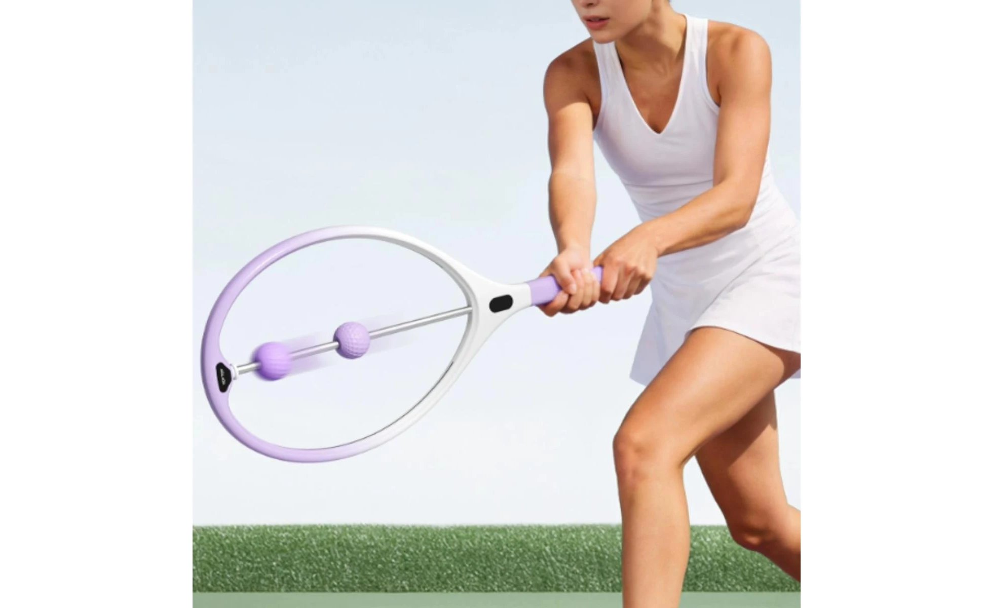 Tennis Training Racket No Separate Ball Needed Tennis Swing Practice Tool Solo Practice Racket Guide Rod Sports Gear Textured Tennis Training Racket No Separate Ball Needed Tennis Swing Practice Tool Solo Practice Racket Guide Rod Sports Gear Textured