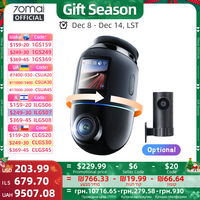 Global Version 70mai Dash Cam 4K Omni X800 360° Rotating Dual-Channel HDR Supported 4G Compatible Supercapacitor 70mai X800 Omni