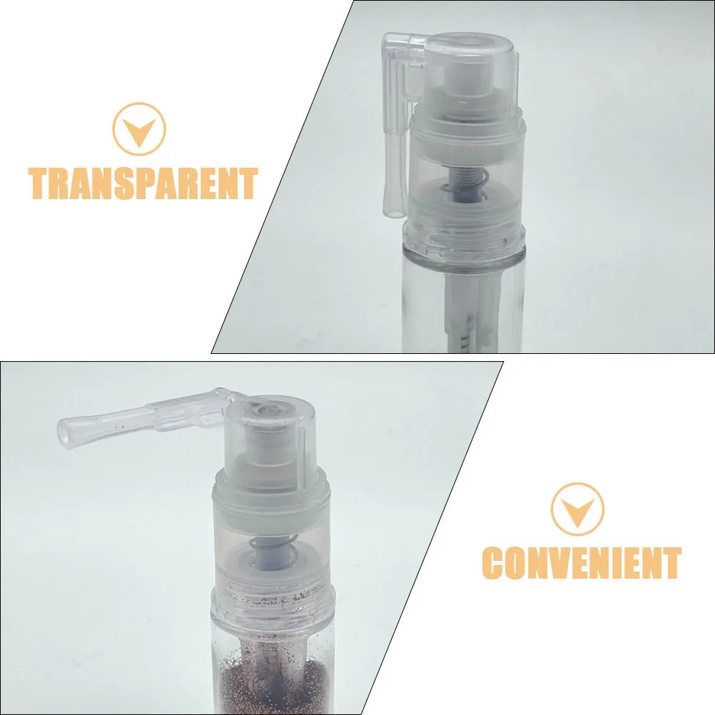 2 قطعة زجاجة رذاذ مسحوق المحمولة انفصال 35 مللي موزع الحيوانات الأليفة الشفاف السفر مسحوق الحاويات بخاخ رذاذ ناعم #4
