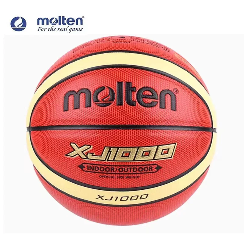 Molten Basketball XJ1000 Team Sports High Quality PU Leather Indoor and Outdoor Competition Wear-Resistant Anti-Slip Basketball