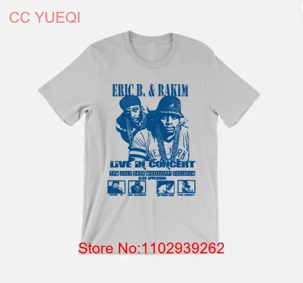 Eric B Rakim Tour Футболка Классическая Old School Hip Hop Concert Biz Markie винтажная стираная универсальная дизайнерская одежда унисекс для дома
