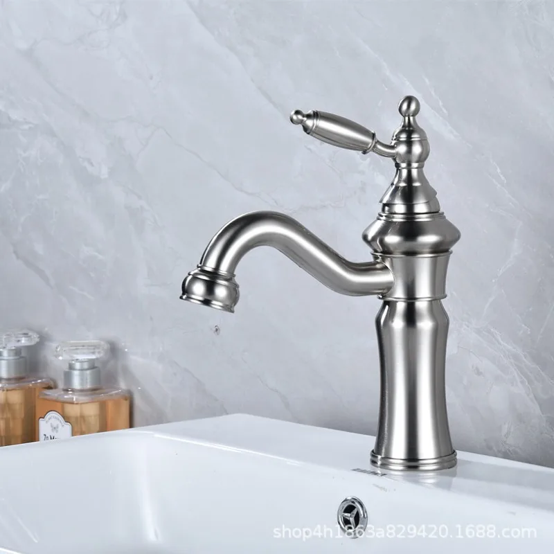 short-style-nordic-all-copper-countertop-basin-bathroom-faucet-light-luxury-washbasin-hot-and-cold-faucet