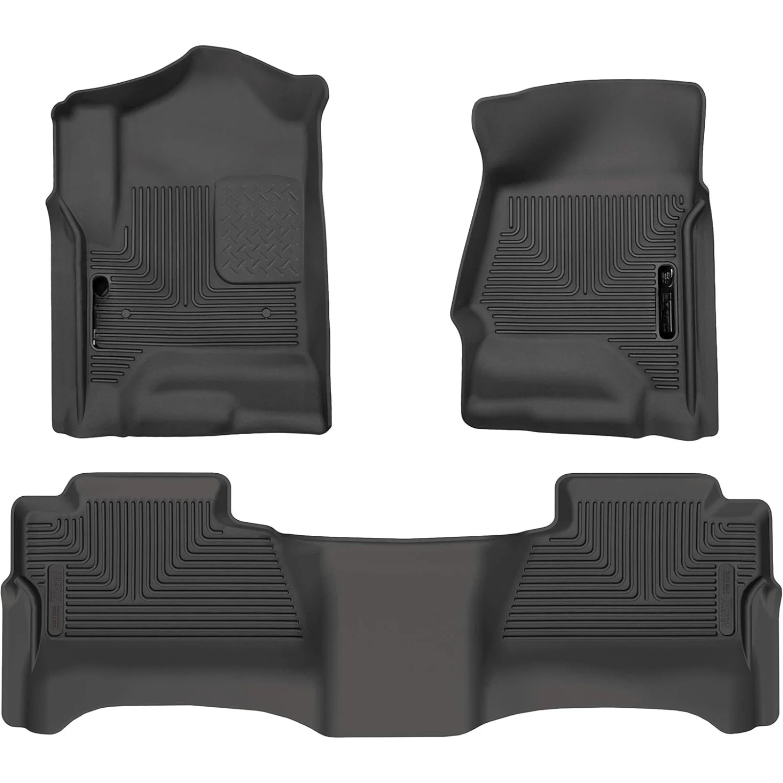 US  Weatherbeater Floor Mats | Fits 2014 - 2018 Chevrolet Silverado & GMC Sierra 1500; 2015 - 2019 2500/3500