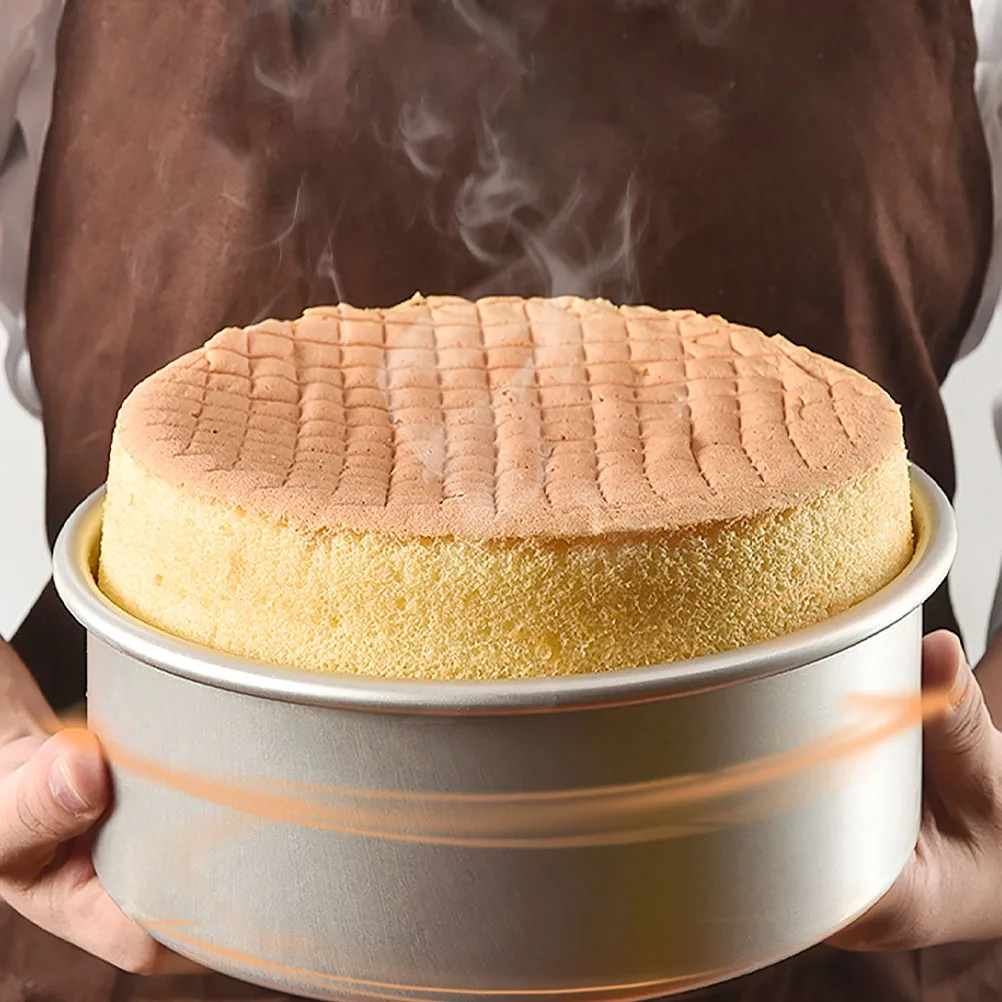 

6pcs Solid Base Cake Mold Premium Aluminum Alloy Round Baking Pans 4 Inch Easy Out Household Tool for Desserts Cakes
