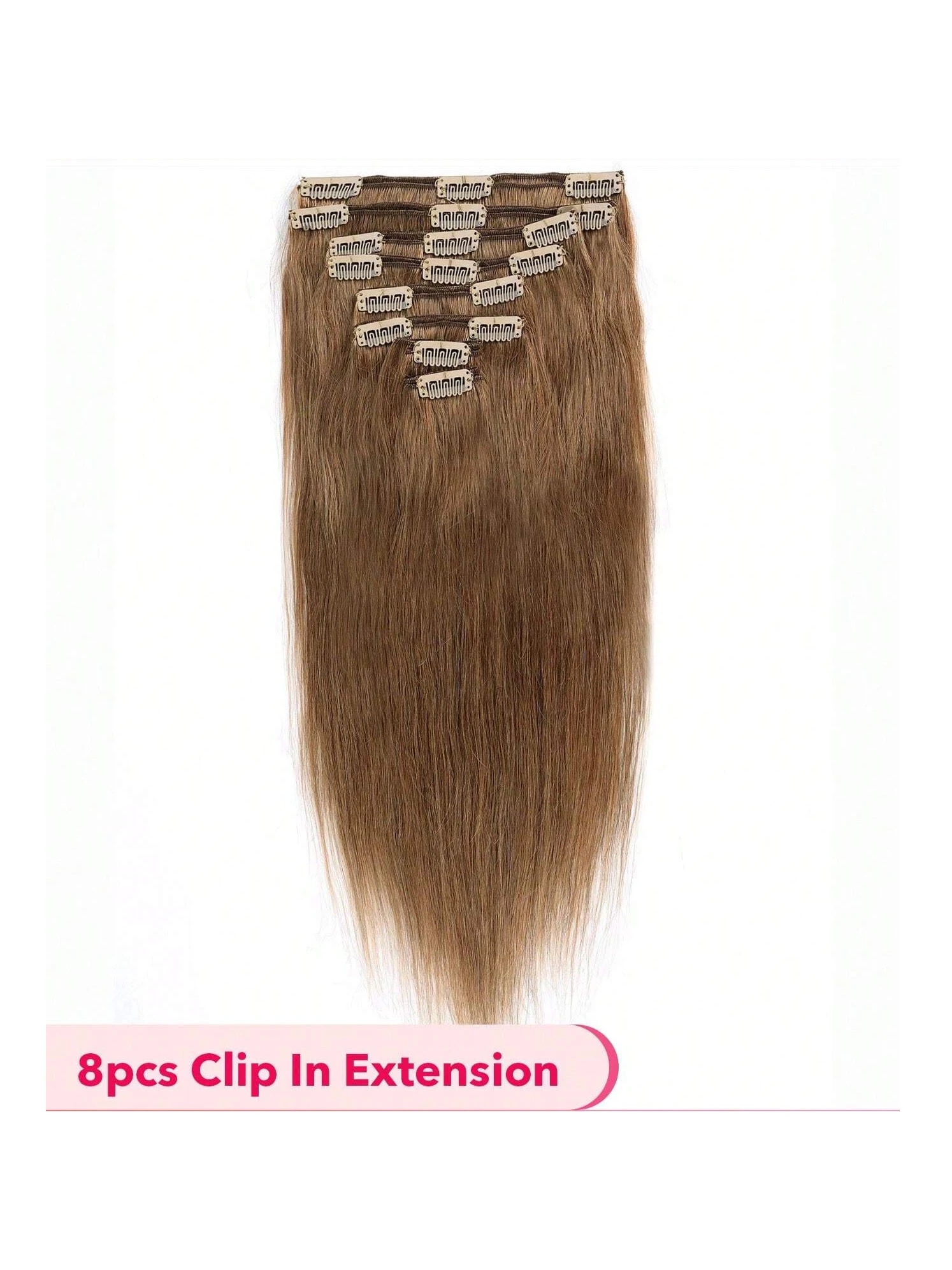 

8 шт. прямые человеческие волосы для наращивания на клипсе для женщин Повседневное использование действительно легко носить #30 цветные удлинители волос на всю голову