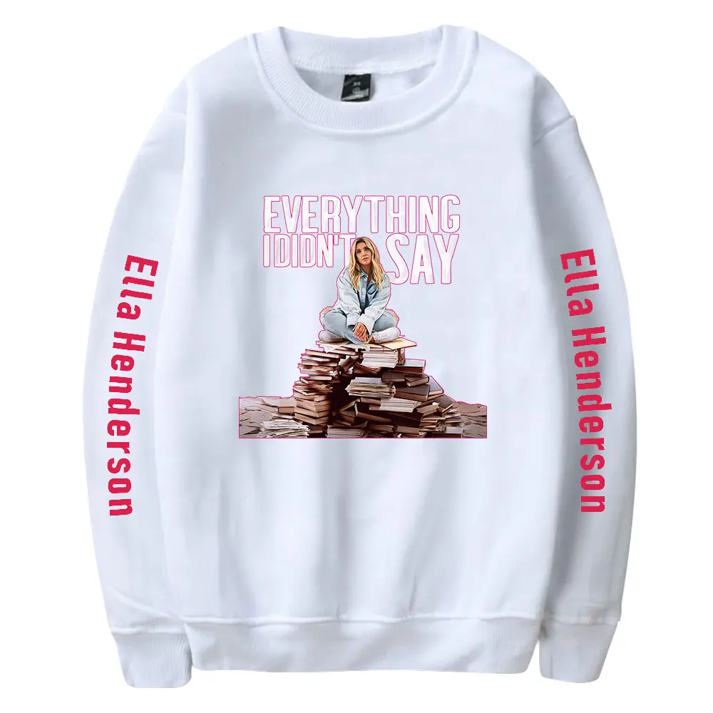 Ella Henderson New Pullover Spersonalizowana bluza z długim rękawem Męska wygodna bluza z okrągłym dekoltem dla dorosłych