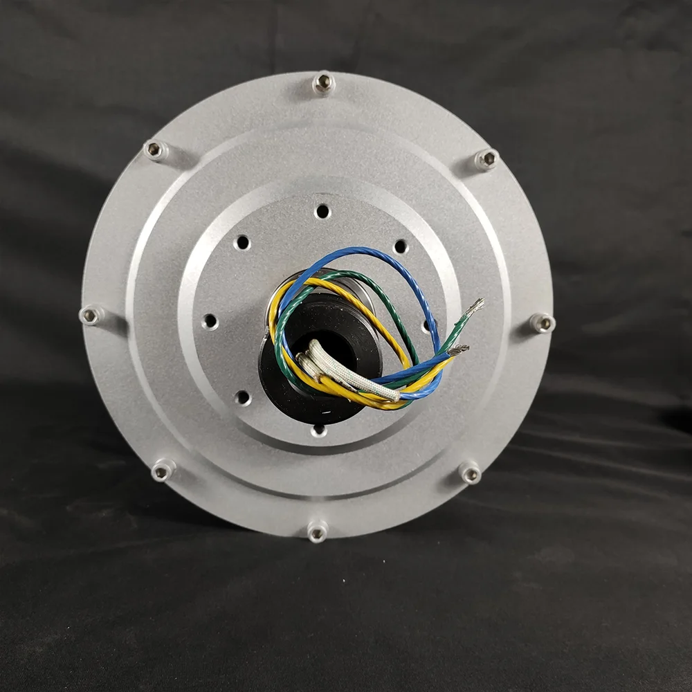 

5000W 130 200 250 300RPM 12 24Vdc Low Speed Low Start Up For DIY Permanent Magnet Coreless Generator Alternator