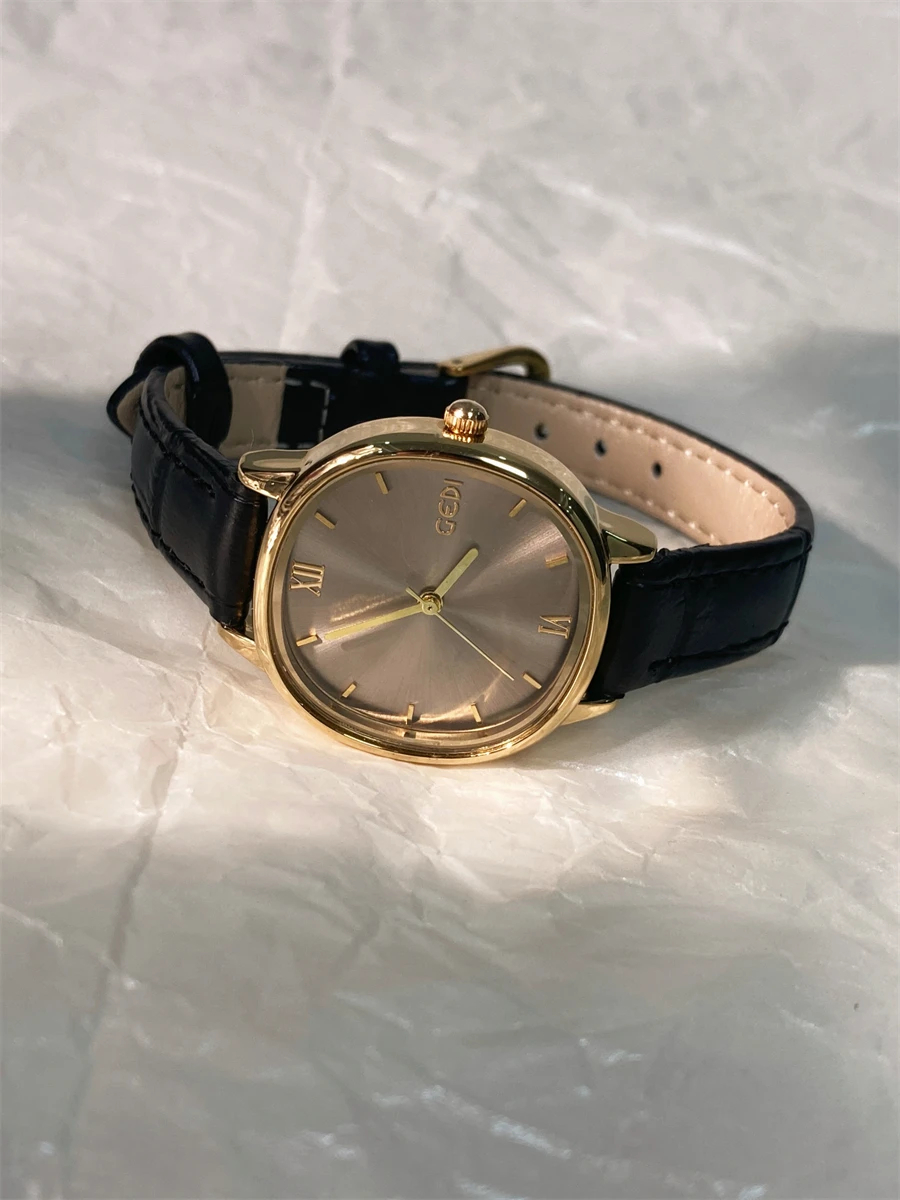 

Luxury women's watch women's watch simple light luxury high-end temperament Morandi small gold watch for girls gift