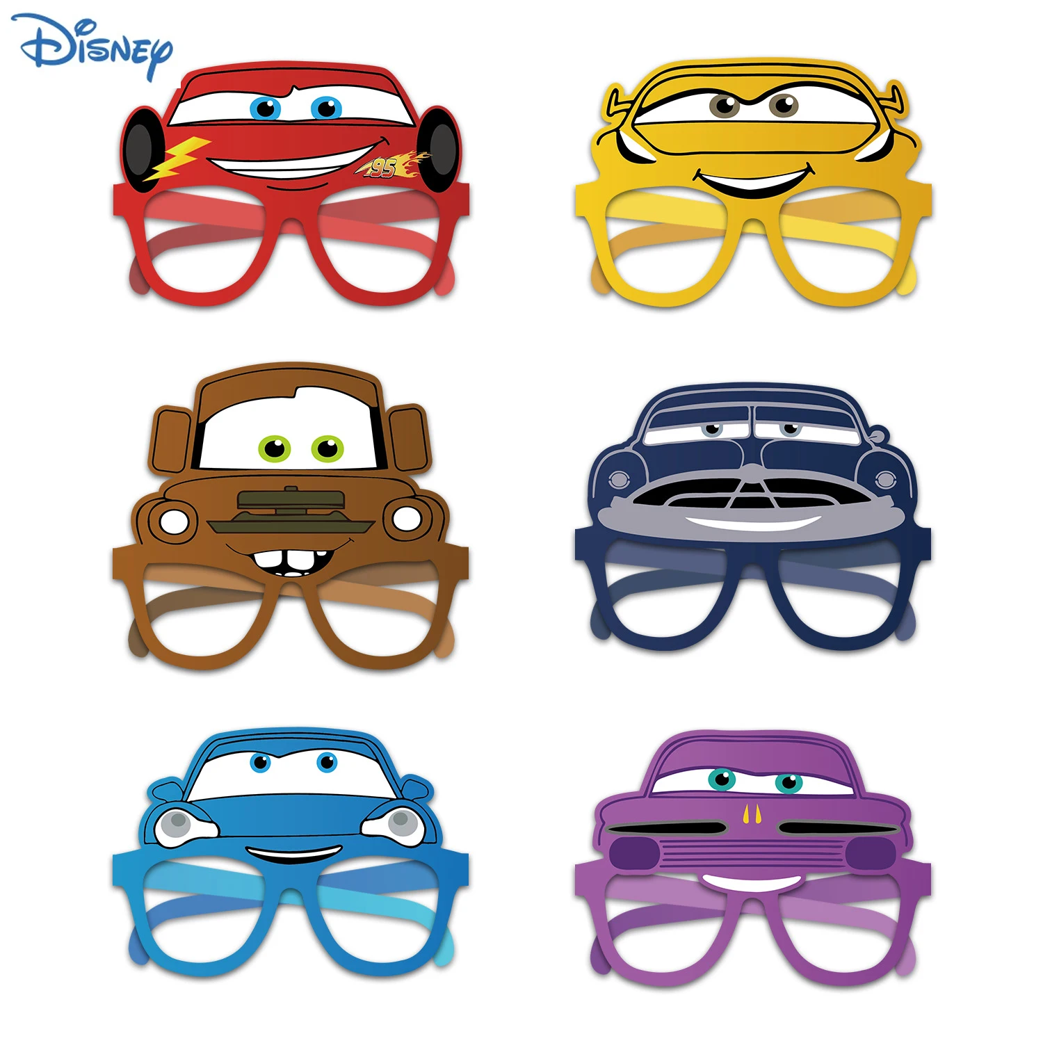 

12/24/36 шт. автомобили молния Маккуин бумажные очки сувениры для вечеринки в упаковке принадлежности для дня рождения подарочные пакеты наполнители реквизит для косплея