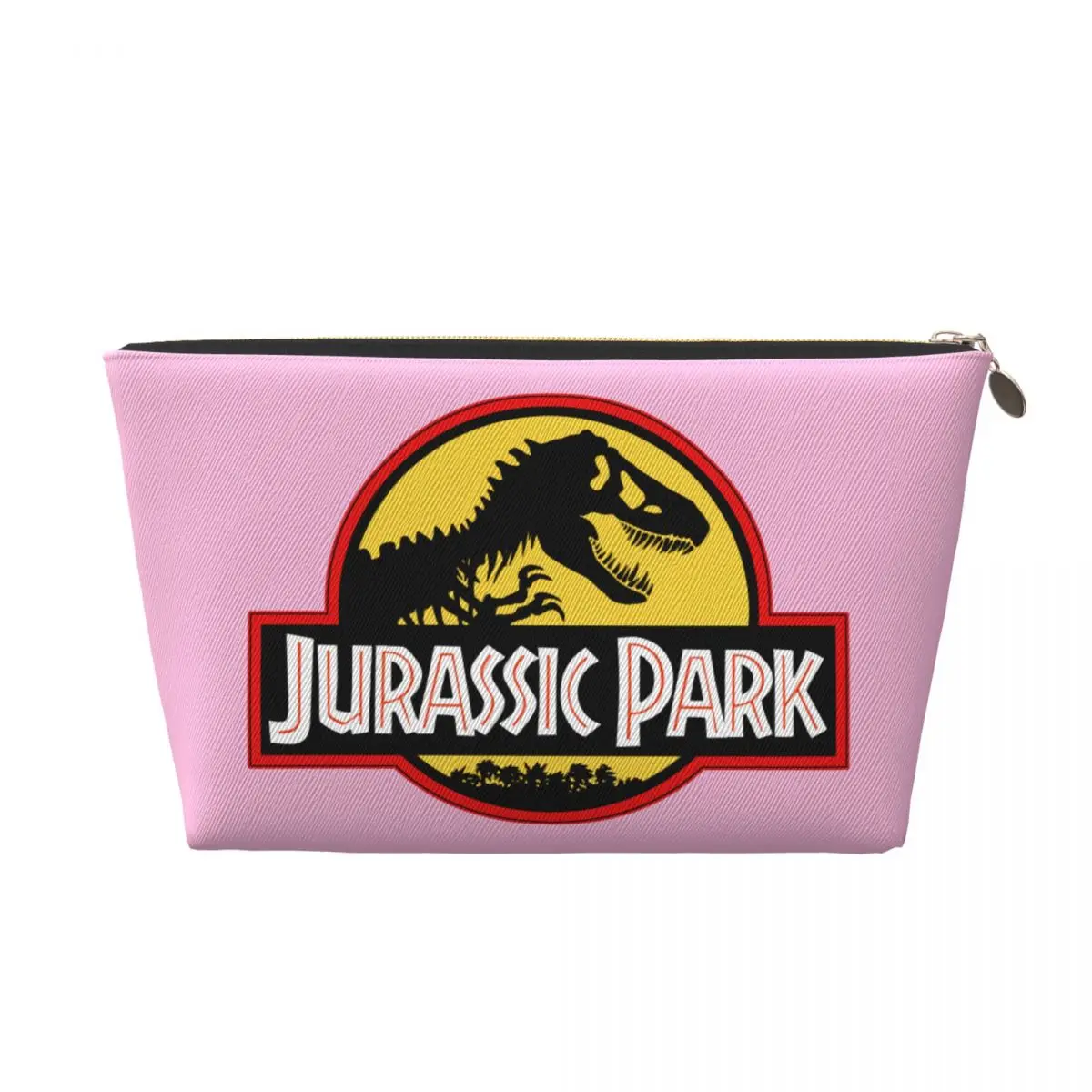 Custom Jurassic Park Dinosaur Print Toiletry Bag Women Makeup Cosmetic Organizer Lady Beauty Storage Dopp Kit Case