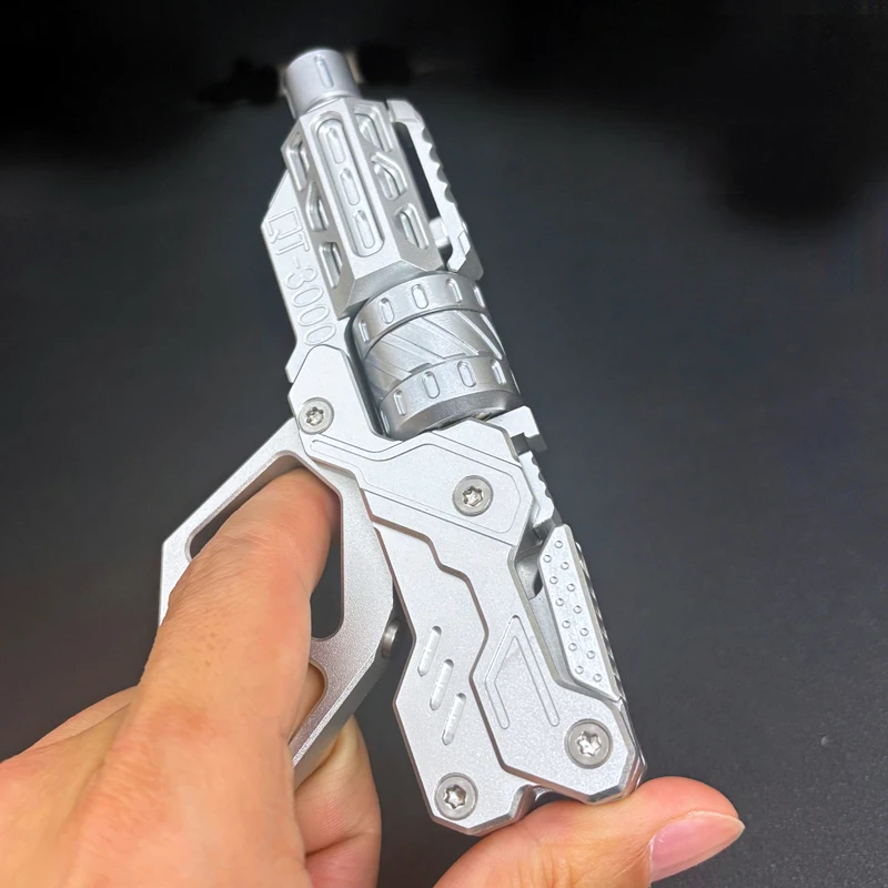 Push Slider Gun EDC QT-3000 Revolver Flip Decompression Fidget Spinner Multi Playability Anxiety Stress Metal Fingertip Gyro Toy