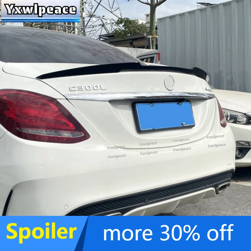 

M4 style ABS Glossy Black Rear Trunk Lip Spoiler Car Accessories For Mercedes-Benz W205 C-class Spoiler C180 C200 C260 2015-2019