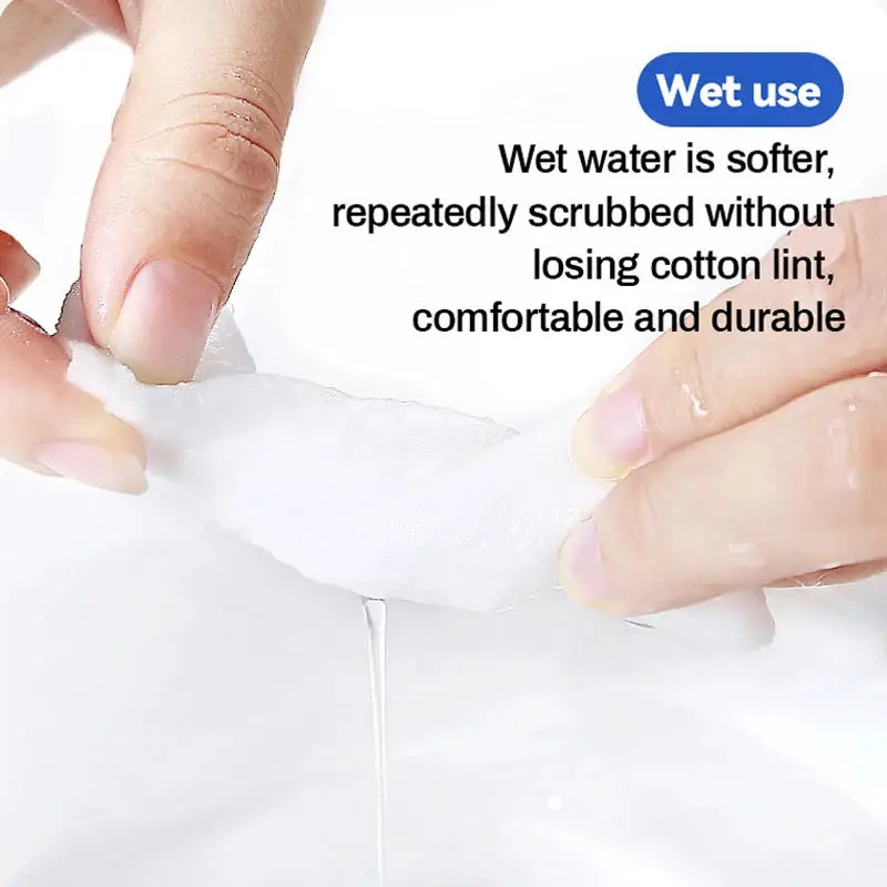 1Pack Cotton Wet and Dry Disposable Face Wash Makeup Remover Cleansing Cotton Beauty Tissue Cotton Soft Makeup Towel