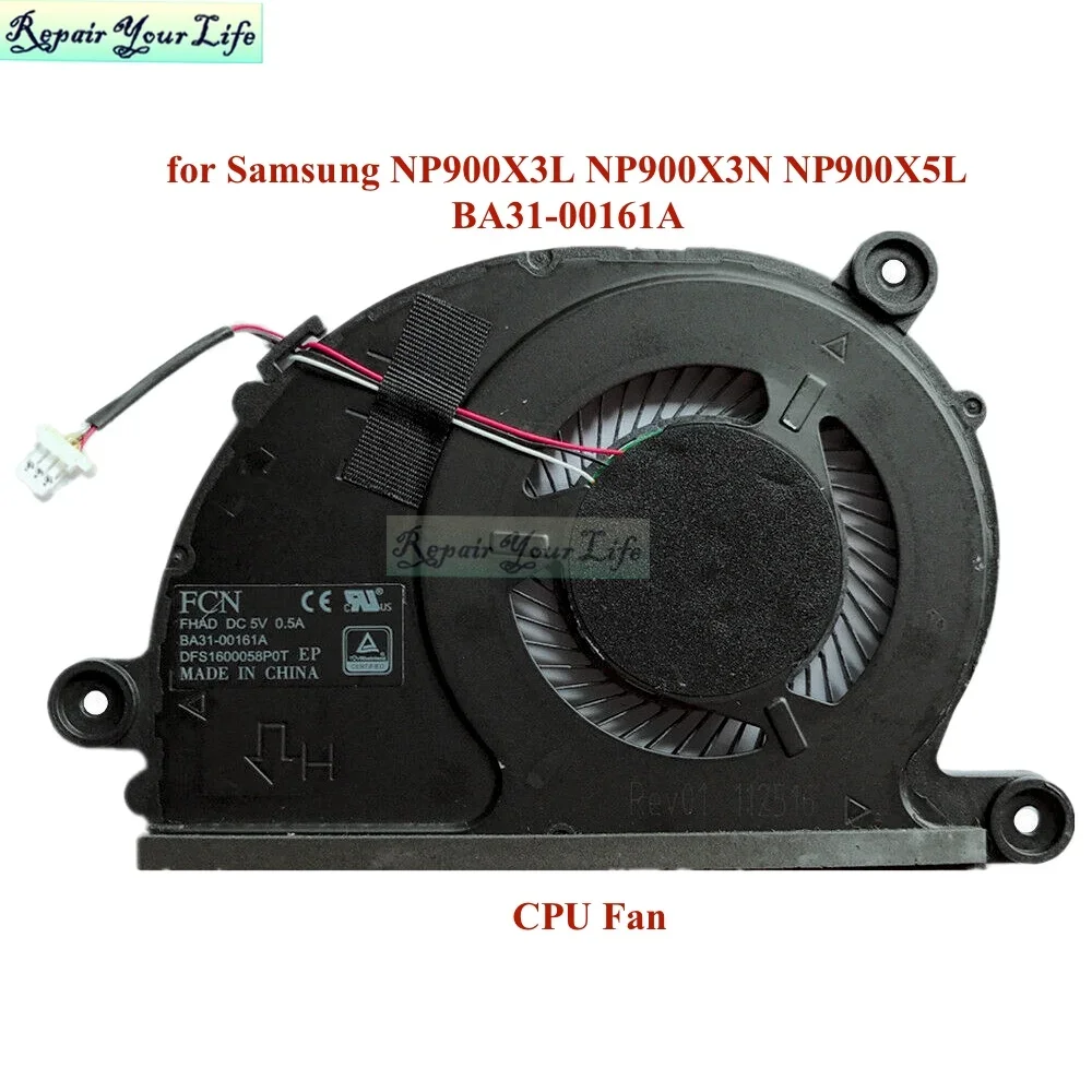 

Laptop CPU Cooling Fan Radiator for Samsung NP900X3L NP900X3N NP900X5L BA31-00161A FHAD NoteBook PC Cooler Fans