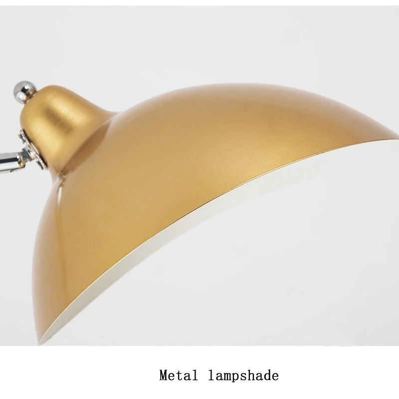 Lampa podłogowa Industri skandynawski złoty prosta metalowa lampa narożna marmurowa podstawa lampa regulowana długość światła salon wnętrze domu Ligh