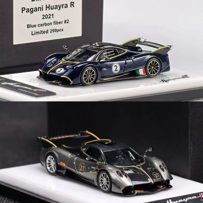 

DMY 1:64 Huayra R die-cast simulation resin car model, boys' toy, adult collectible.