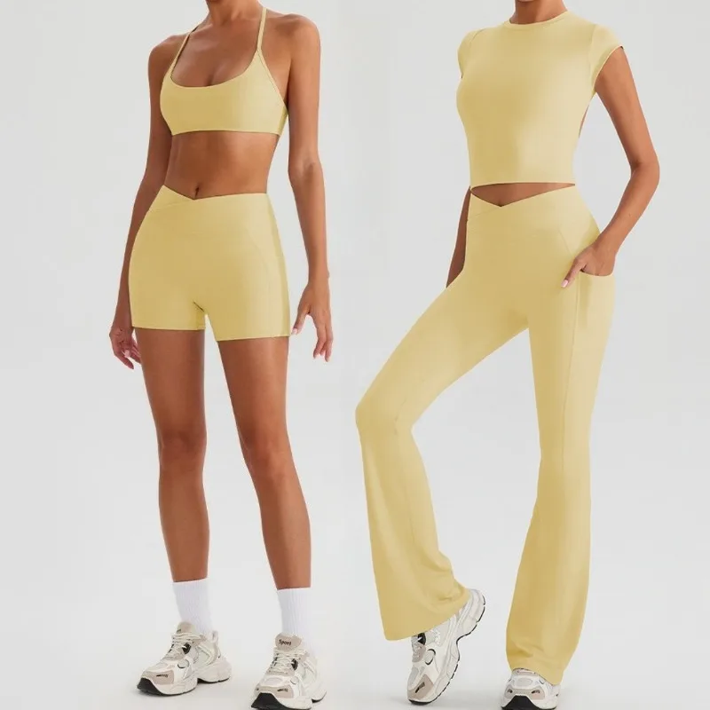 

Женский комплект для йоги Cloud с открытой спиной и облегающей одеждой для йоги для занятий спортом на открытом воздухе, бегом, отдыха и фитнесом