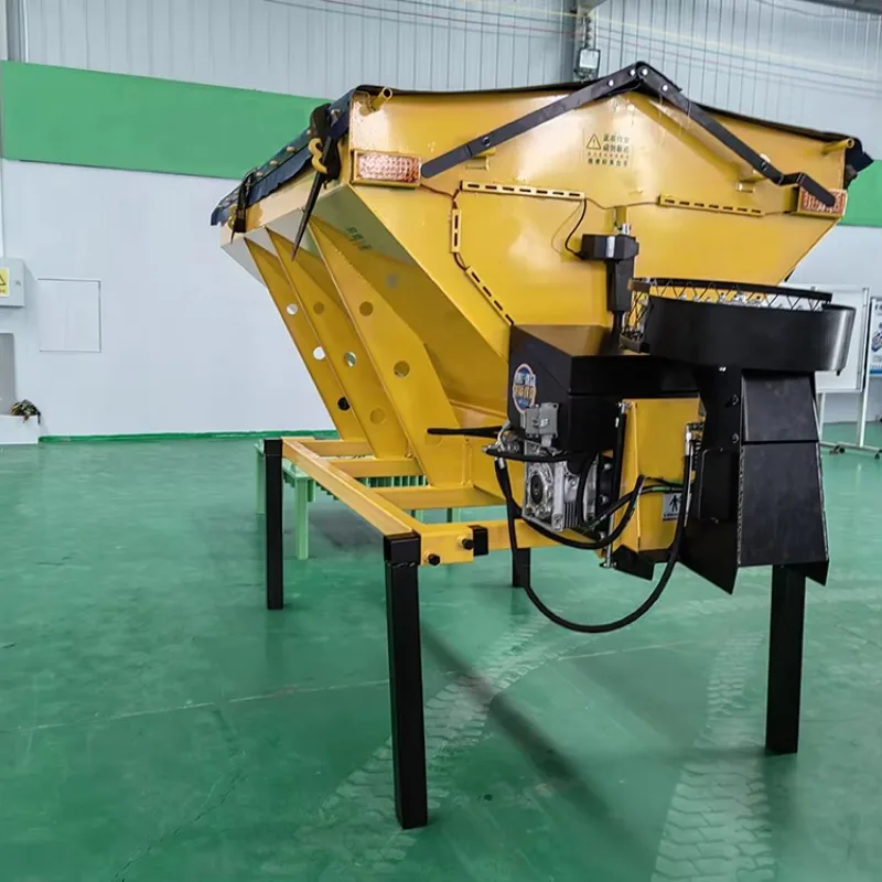 B2b Factory Supply Snow Melting Salt Spreader Disc Spreading Machine High Operating Efficiency Under Extreme Cold Weather