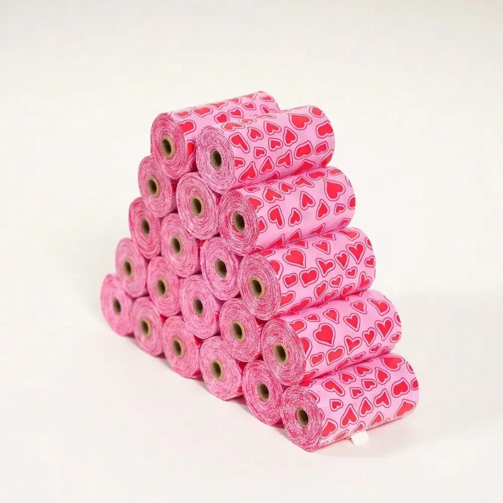 10 Rollen/150 Stück Hundekotbeutel – duftende und nicht duftende Optionen, zum Reinigen von Tierkot, langlebiges Polyethylen-Material. – Detail 3