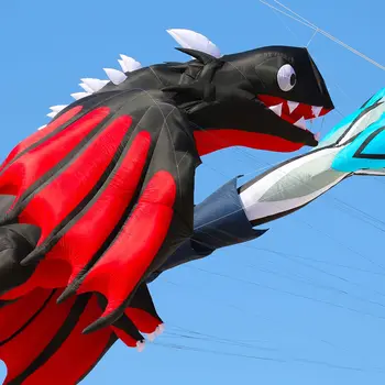 9公里13米龍形風箏線洗衣吊墜軟充氣表演風箏,適用於風箏節,防撕裂尼龍材質,帶收納袋(接受批發) 10 最佳銷售 龍風箏 - №5