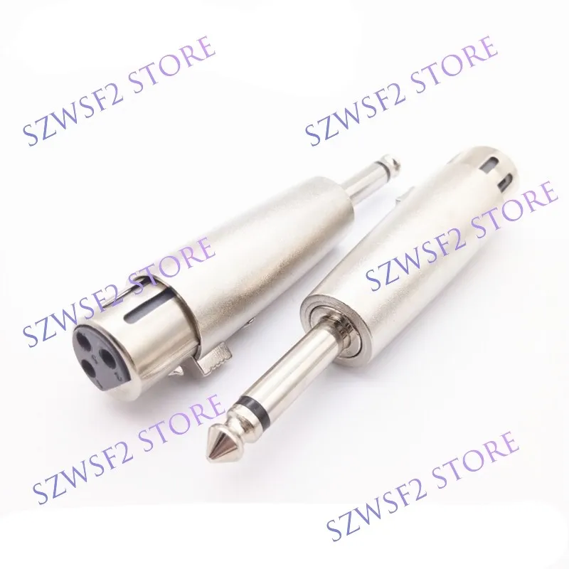 Copper core 6.35 to XLR 6.5 large two core to Kanon female chassis microphone adapter mixer microphone Audio connector C2