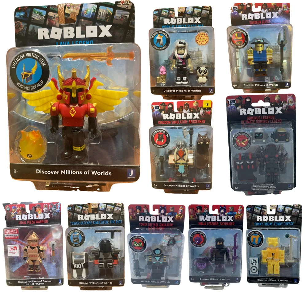 Action Figures Gift Box Roblox Trendy Toys with Valid Code Single or Two Combination Set Movable Blocks Model Set Series Toys