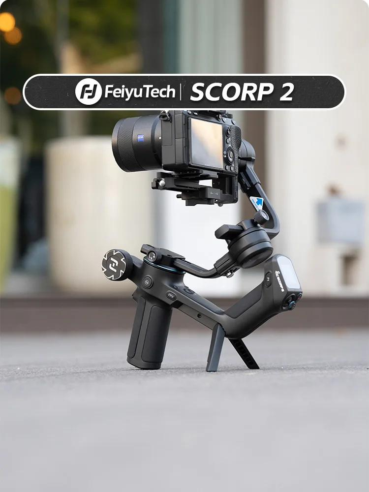 FeiyuTech SCORP 2 Camera Gimbal Stabilizer 3-Axis Handheld Mirrorless DSLR for Sony ZVE10 A7IV A6400 Canon R Nikon  Feiyu Tech