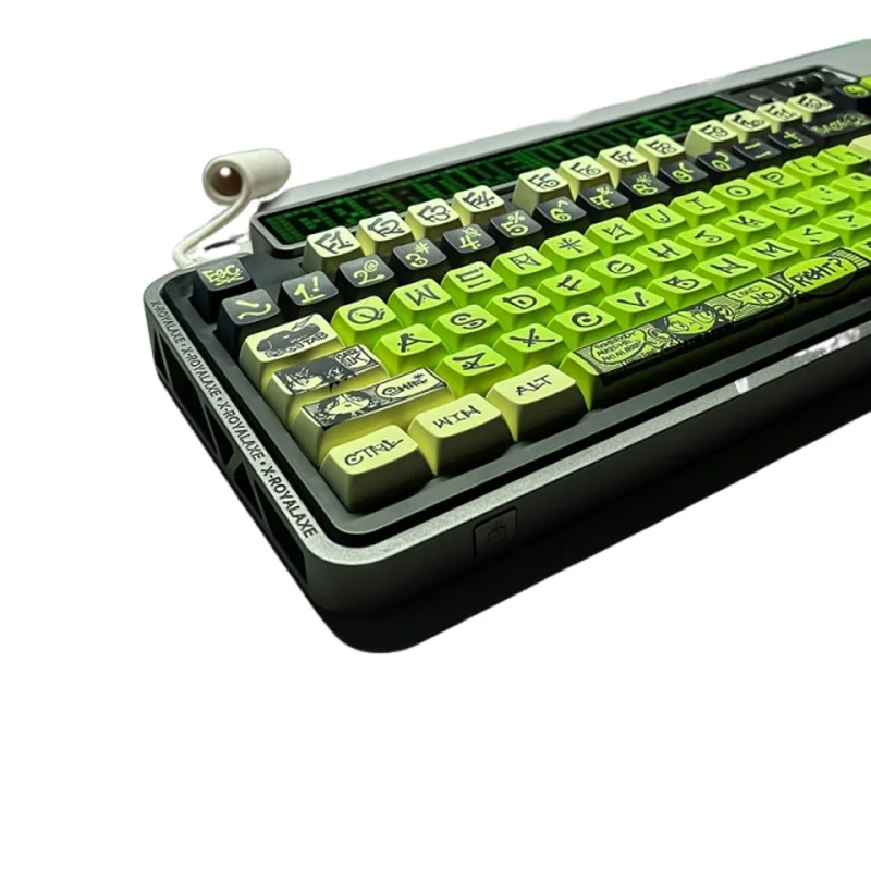 

Fire Spear Inego Artist Collaboration Pbt Keycaps Heat Sublimation 135 Box Mda High Wooting Keycap Set For Computer Keyboard