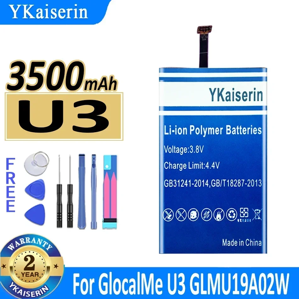 

3500mAh/4100mAh YKaiserin Battery For GlocalMe U2 U2S U2CS E1 U3 GLMU19A02W Batteria