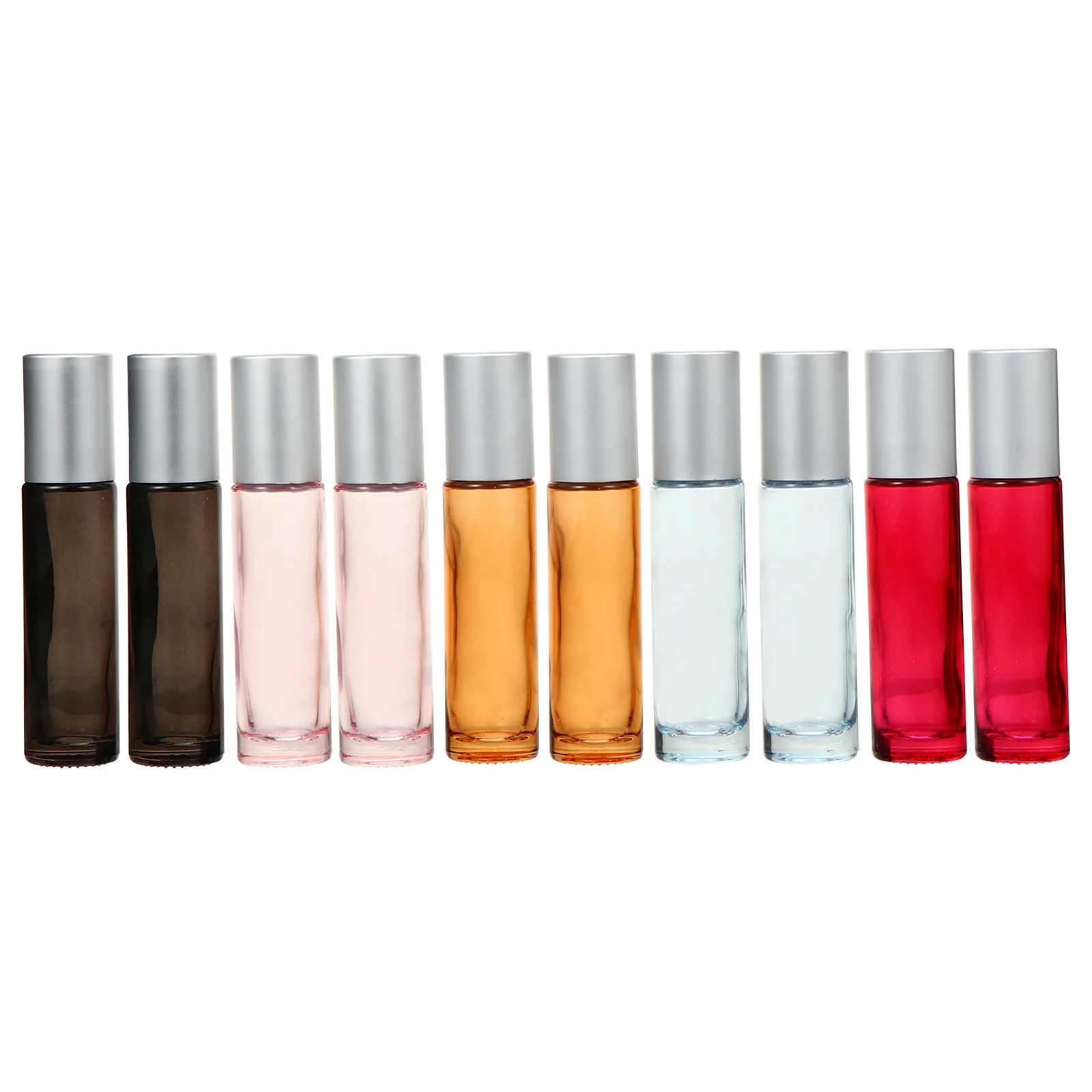 10Pcs Essential Oil Roller Bottles 10ml Leakproof Glass Perfume Subpackage Containers Refillable Essential Oil Bottle