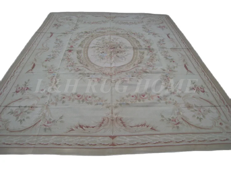 

Free shipping 9'x12' French Aubusson woolen rug, French Aubusson Carpet for Home Decoration, 2015 New Design