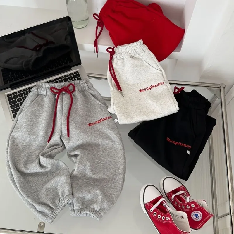 Bellbell 2026 Herbst Baby Jungen Jogginghose 1-8 Jahre Kinder Jungen Sporthose Winter Plus Samt Warme Kleinkind Jungen Hose – Detail 24