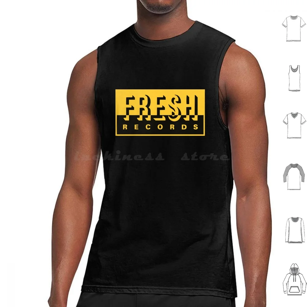 

Fresh Records Print Tank Tops Print Cotton Fresh Hip Hop Old School Nervous Records Epmd Rap