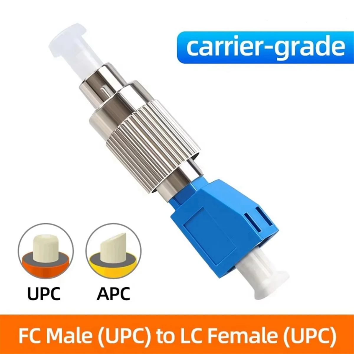 

【Сплетение цены】Адаптер гибридного преобразователя с разъемом FC «папа» на LC «мама» Волоконно-оптический измеритель мощности Соединитель одномодовый оптический разъем