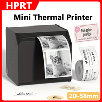 HPRT T260LR Portable Thermal Printer 203dpi Adhesive Sticker Desktop Printer Wireless High-Speed Barcode Maker Machine For Home