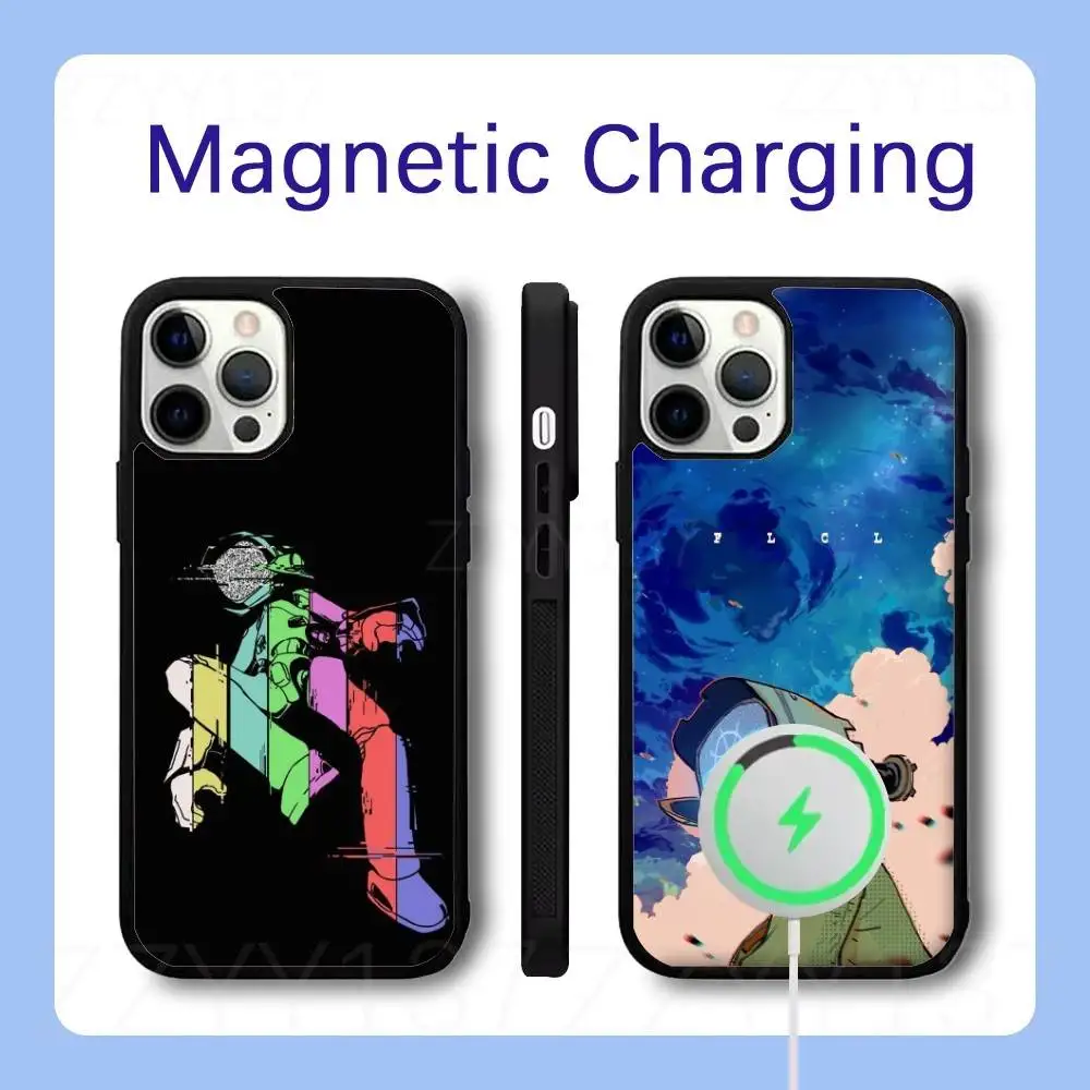 

Anime Flcl Phone Case For iPhone 17,16,15,14,13,12,11,Pro,Max,Plus,Air,Mini,SE Magsafe Magnetic Wireless Charging