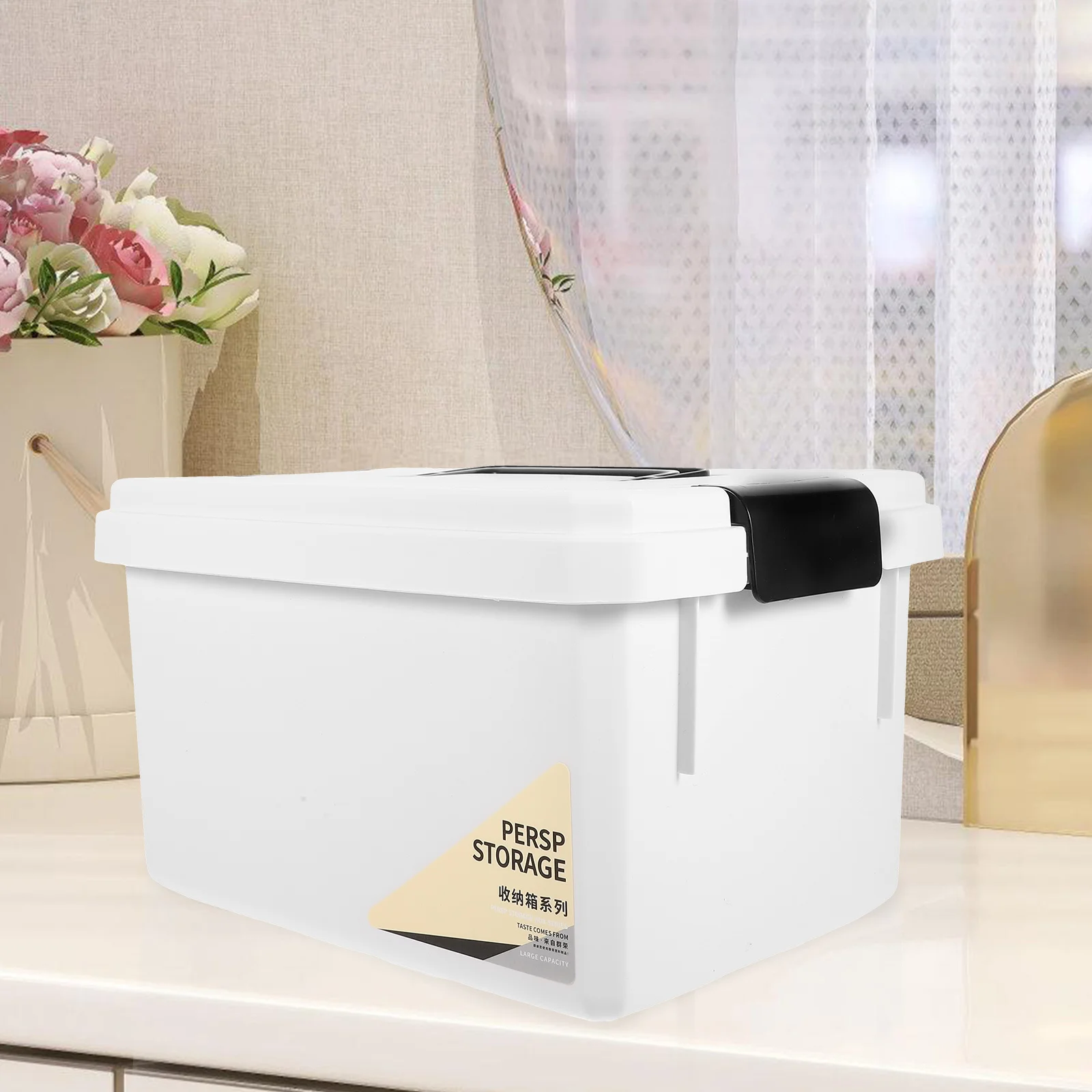 صندوق دواء منزلي صغير من البلاستيك متعدد الطبقات حقيبة للتخزين مقبض محمول منظم أدوية الإسعافات الأولية حامل تخزين السفر #3