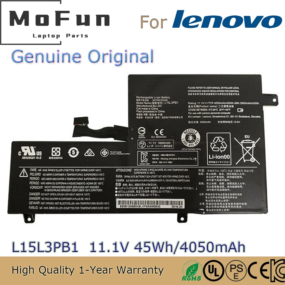 Brand New Original L15L3PB1 11.1V 45Wh Laptop Battery for Lenovo IdeaPad N22 N22-20 N23 N42-20 Chromebook L15M3PB1