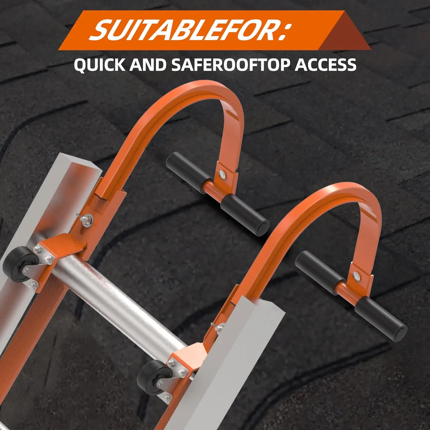 roof ridge extension, prevent damage to the rubber grip T-bar, quick and easy access to the steep roof