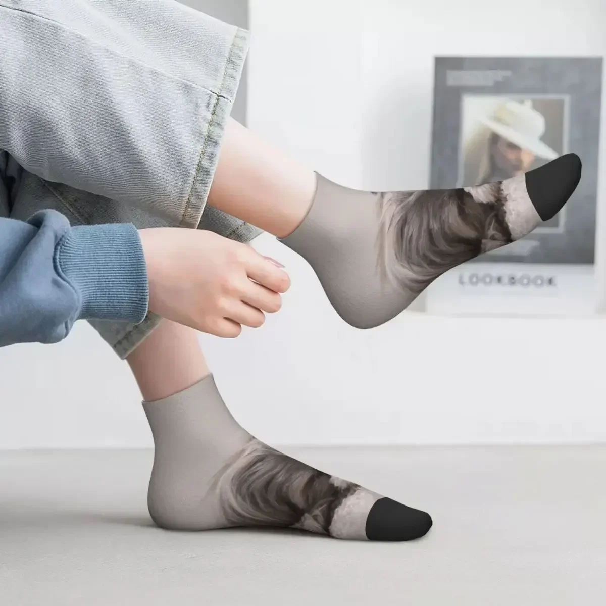 Shih Tzu 슬리핑 양말 하라주쿠 고품질 스타킹 올 시즌 양말 액세서리 남여 생일 선물