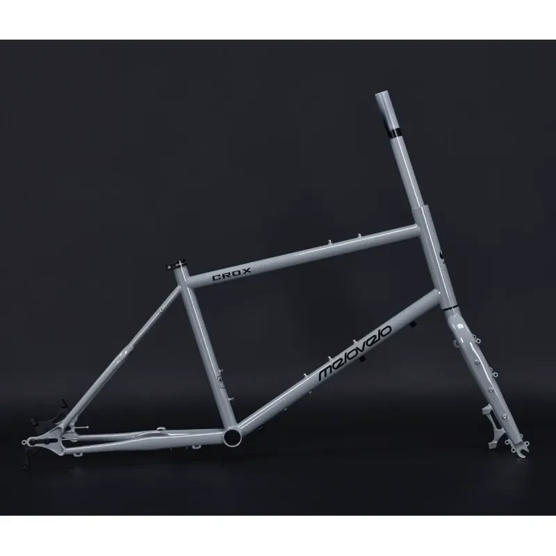 20 Inch Gravel Bike Frame and Fork Set Chromoly Steel Hardtail Mountain Bicycle Frameset for Off Road Cycling Adventure