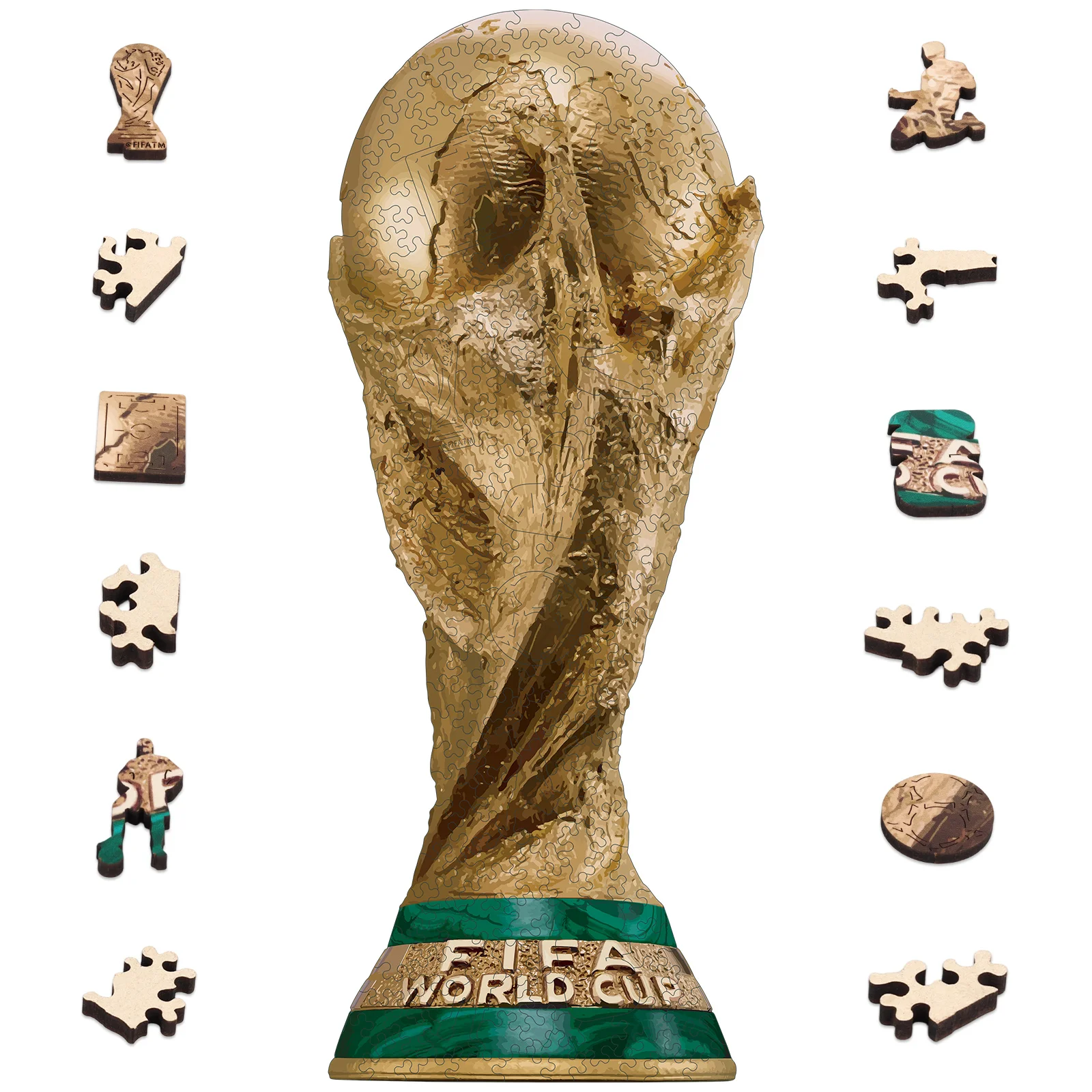 

200pcs Fifa World Cup 2026 City Puzzle Dallas City Poster - Wooden Puzzle For Adult Irregular Shape Puzzle Officially Licensed