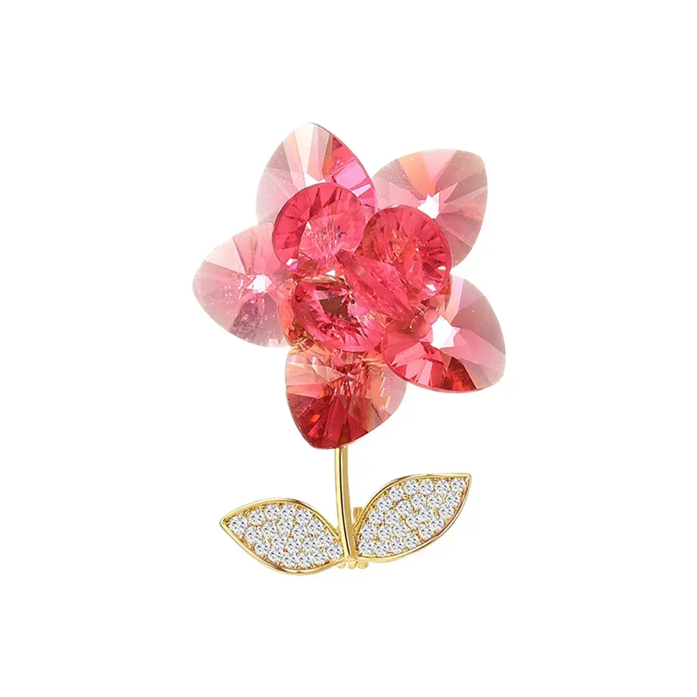 

Fashion Flower Jewelry Crystal Brooch for Women Fashion Brooch Bouquet Rhinestone Brooches and Pins Scarf Clip Pin Accessories